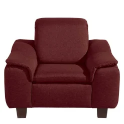 Sessel in Rot und Nussbaum Braun - Capital