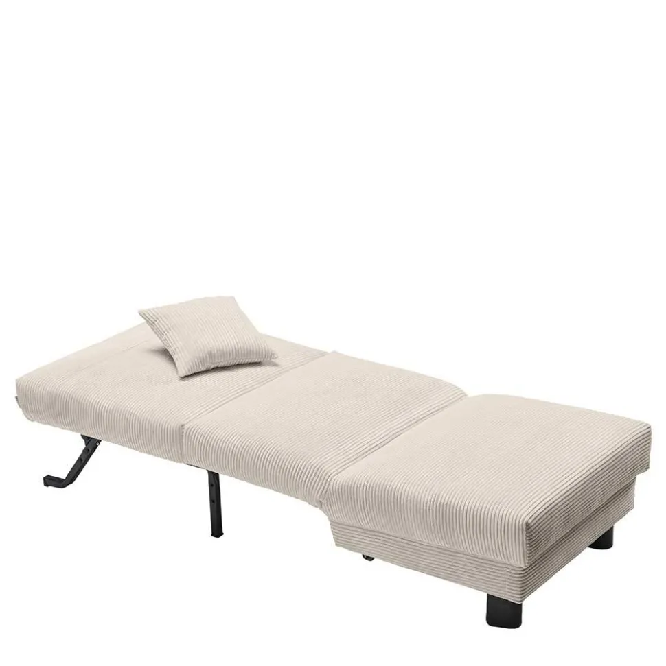 Sessel mit Schlaffunktion in Beige - Samurai