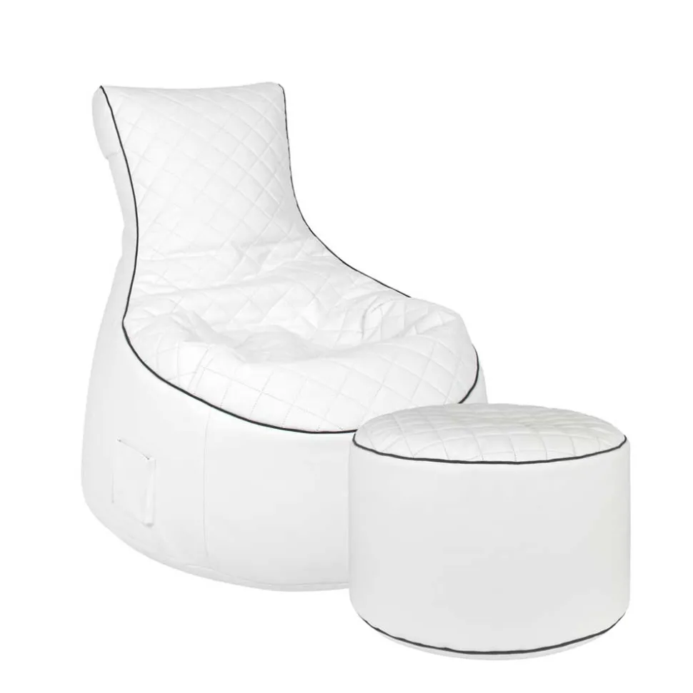 Sessel Sitzsack Mars in Weiß