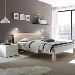 Set Bettgestell mit Nachtkommoden - Gregoriano (dreiteilig)