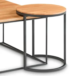 Set Couchtisch & Beistelltisch - Castania (zweiteilig)