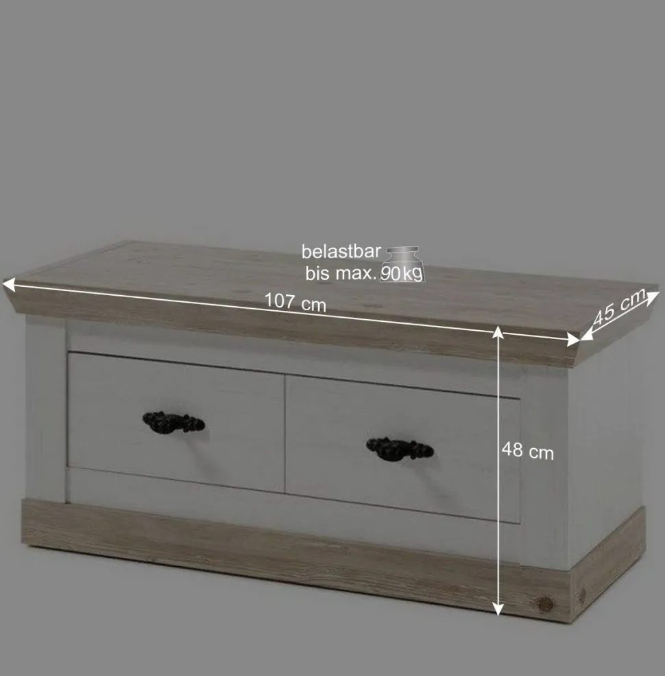 Set Dielen Ausstattung mit Schrank - Nedita (dreiteilig)