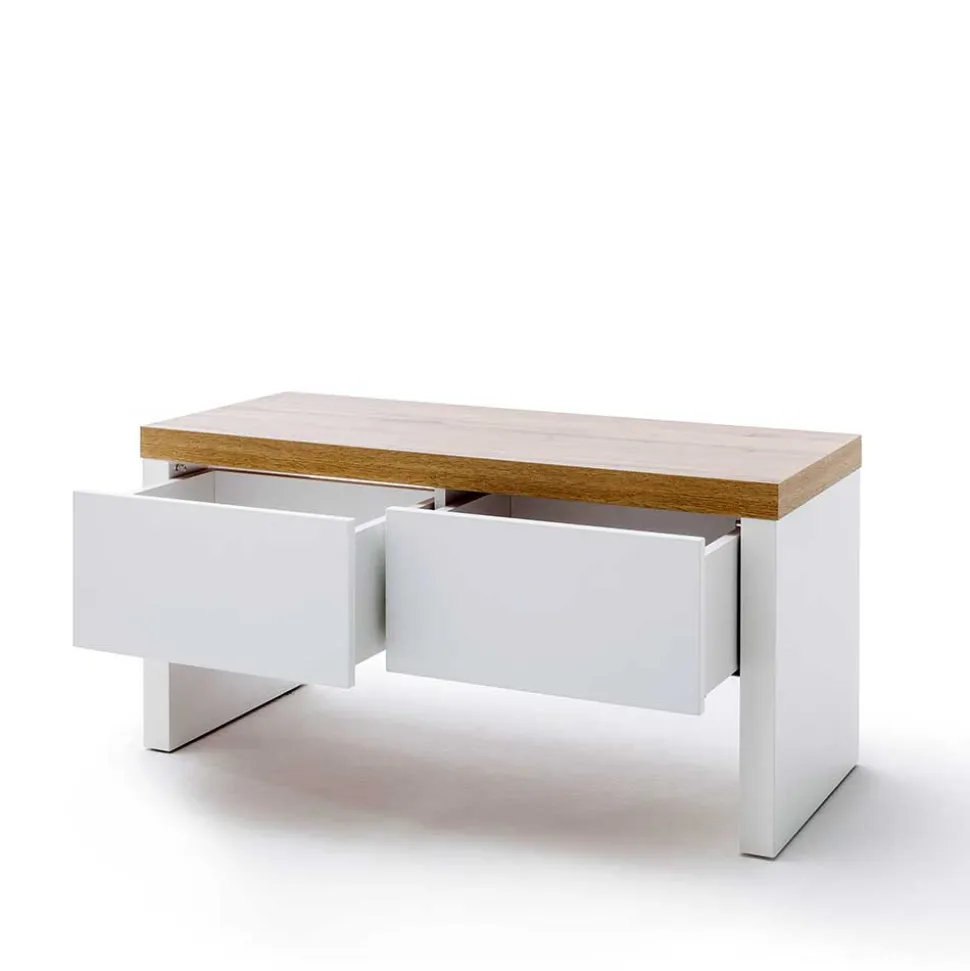 Set Dielen Möbel Kombi mit LED - Nusenia (fünfteilig)