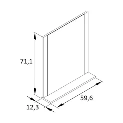 Set Dielenmöbel in Graugrün - Velmarun (vierteilig)