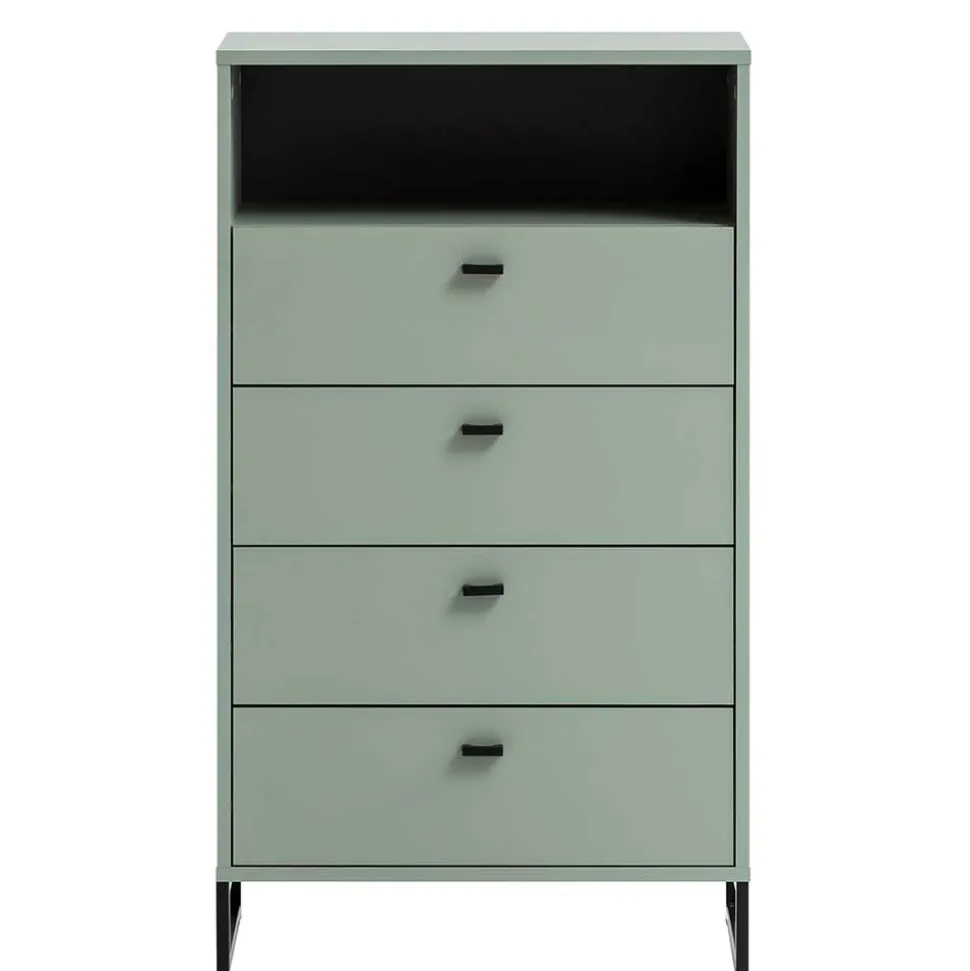 Set Dielenmöbel in Graugrün - Velmarun (vierteilig)