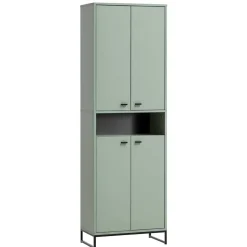 Set Dielenmöbel in Graugrün - Velmarun (vierteilig)