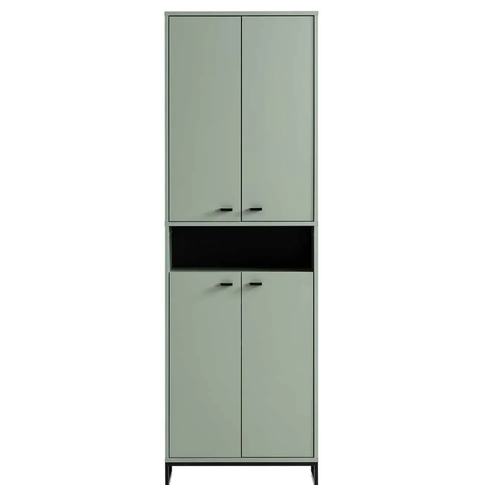 Set Dielenmöbel in Graugrün - Velmarun (vierteilig)