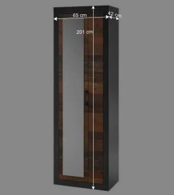 Set Dielenmöbel in Holz Antik - Timuras (dreiteilig)