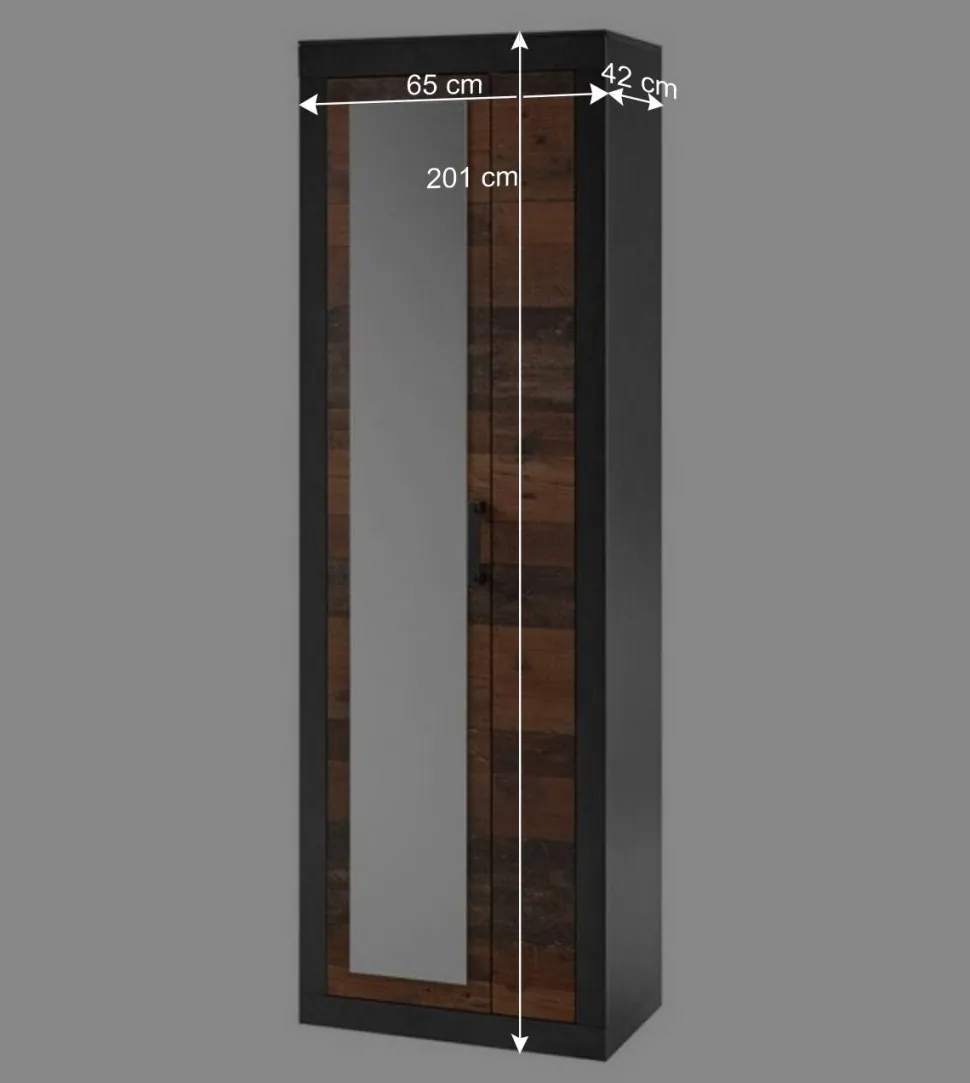 Set Dielenmöbel in Holz Antik - Timuras (dreiteilig)