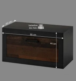 Set Dielenmöbel in Holz Antik - Timuras (dreiteilig)