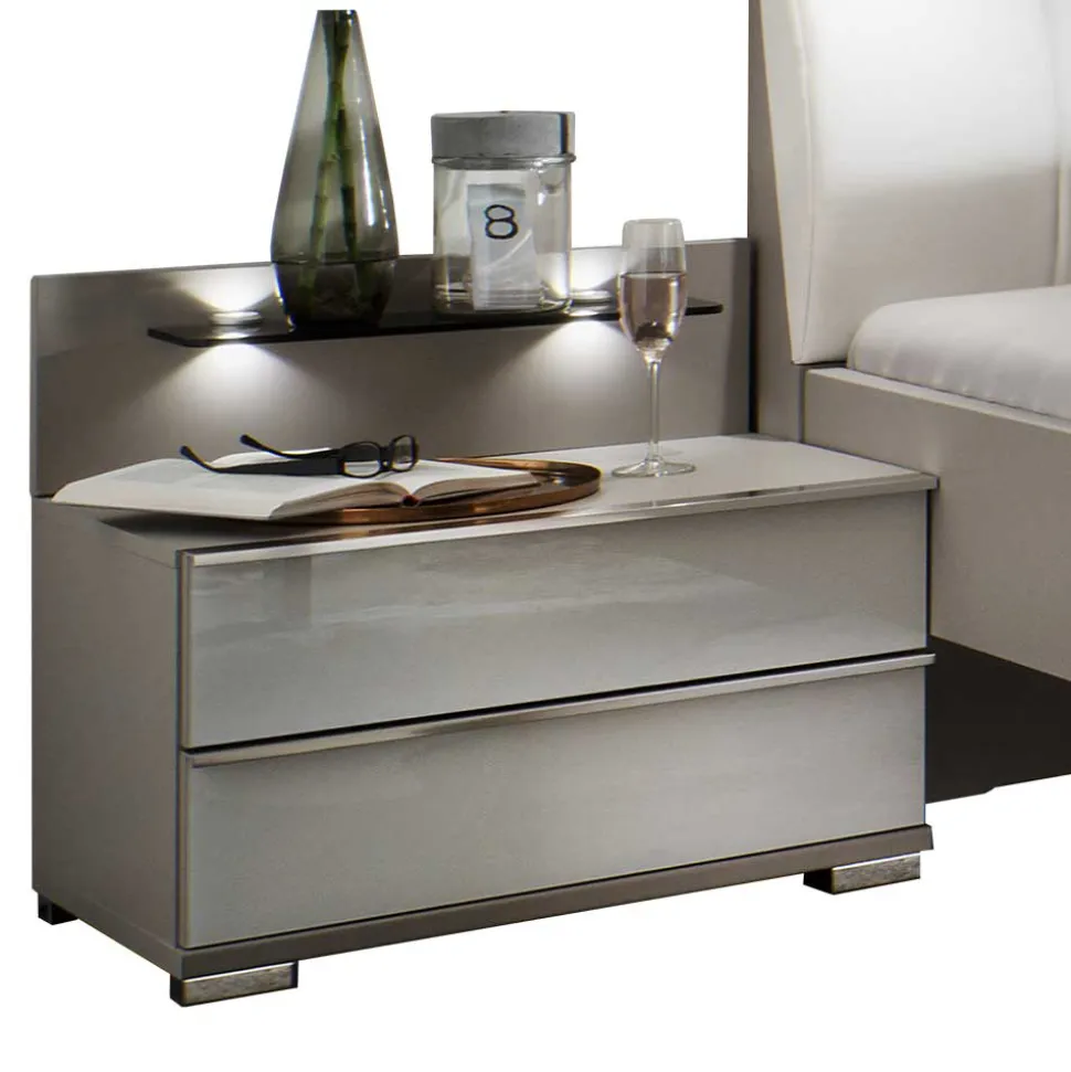 Set Doppelbett & Schrank - Nino (vierteilig)