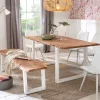 Set Esstisch mit Bank aus Akazie - Oking (zweiteilig)