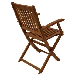 Set Garten Klappstuhl aus Holz - Tarina (2er Set)