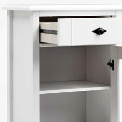 Set Landhaus Badmöbel aus Holz - Satumare (dreiteilig)