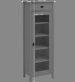 Set Landhaus Badmöbel aus Holz - Satumare (dreiteilig)