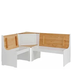 Set Landhaus Eckbank & Tisch - Lilien (zweiteilig)