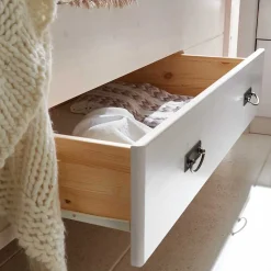 Set Landhausbett & Nachtschränke - Sibiuta (dreiteilig)