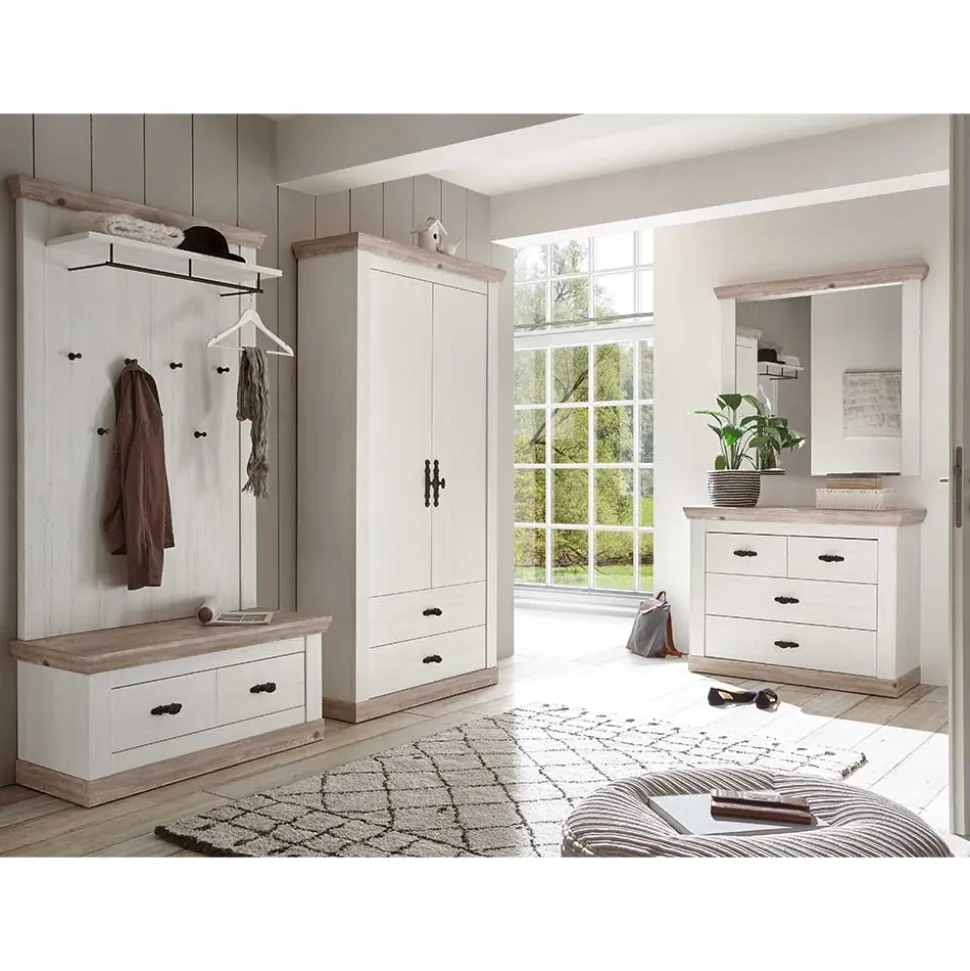 Set Möbel für Diele komplett - Nedita (fünfteilig)