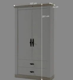 Set Möbel für Diele komplett - Nedita (fünfteilig)