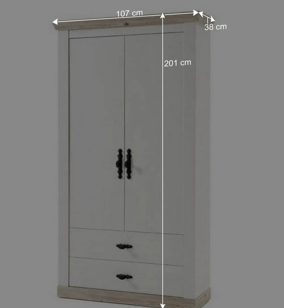 Set Möbel für Diele komplett - Nedita (fünfteilig)