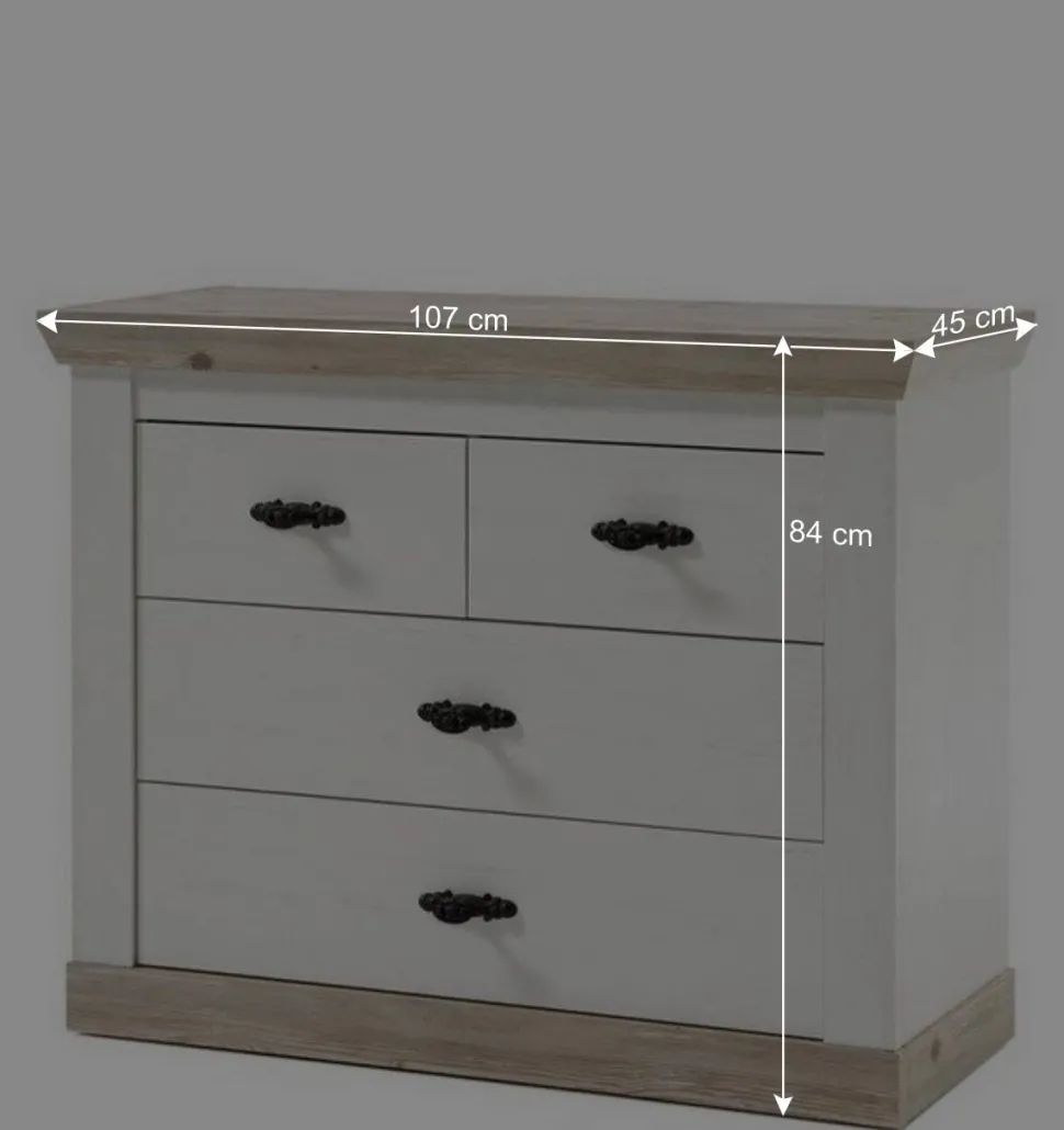 Set Möbel für Diele komplett - Nedita (fünfteilig)