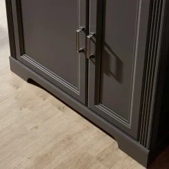 Set TV Lowboard & Vitrine in Grau - Thumbs (zweiteilig)