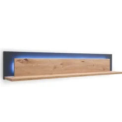 Set Wohnmöbel in Dekor Eiche - Wykina (vierteilig)