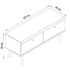 Set Wohnzimmermöbel im Skandi Design - Cablos II (fünfteilig)