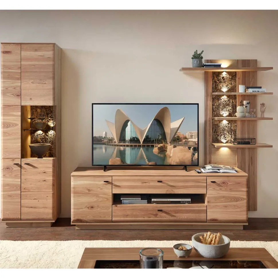 Set Wohnzimmermöbel Wohnwand - Cassna (dreiteilig)
