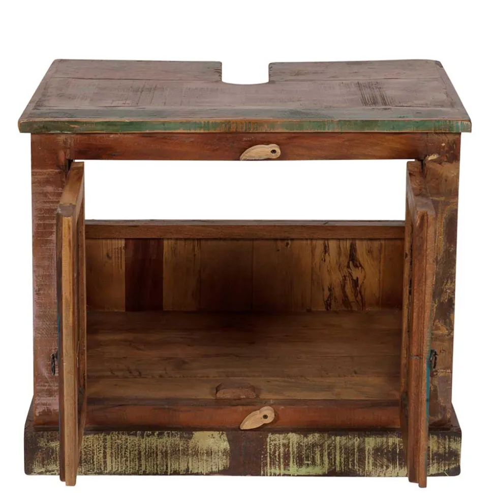 Shabby Badmöbel aus Recyclingholz - Jamaica (fünfteilig)