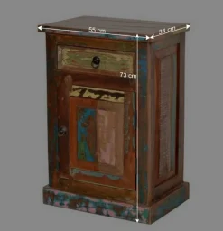 Shabby Badmöbel aus Recyclingholz - Jamaica (fünfteilig)