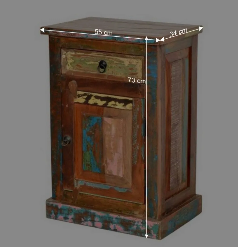 Shabby Badmöbel aus Recyclingholz - Jamaica (fünfteilig)