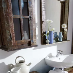 Shabby Badmöbel aus Recyclingholz - Jamaica (fünfteilig)