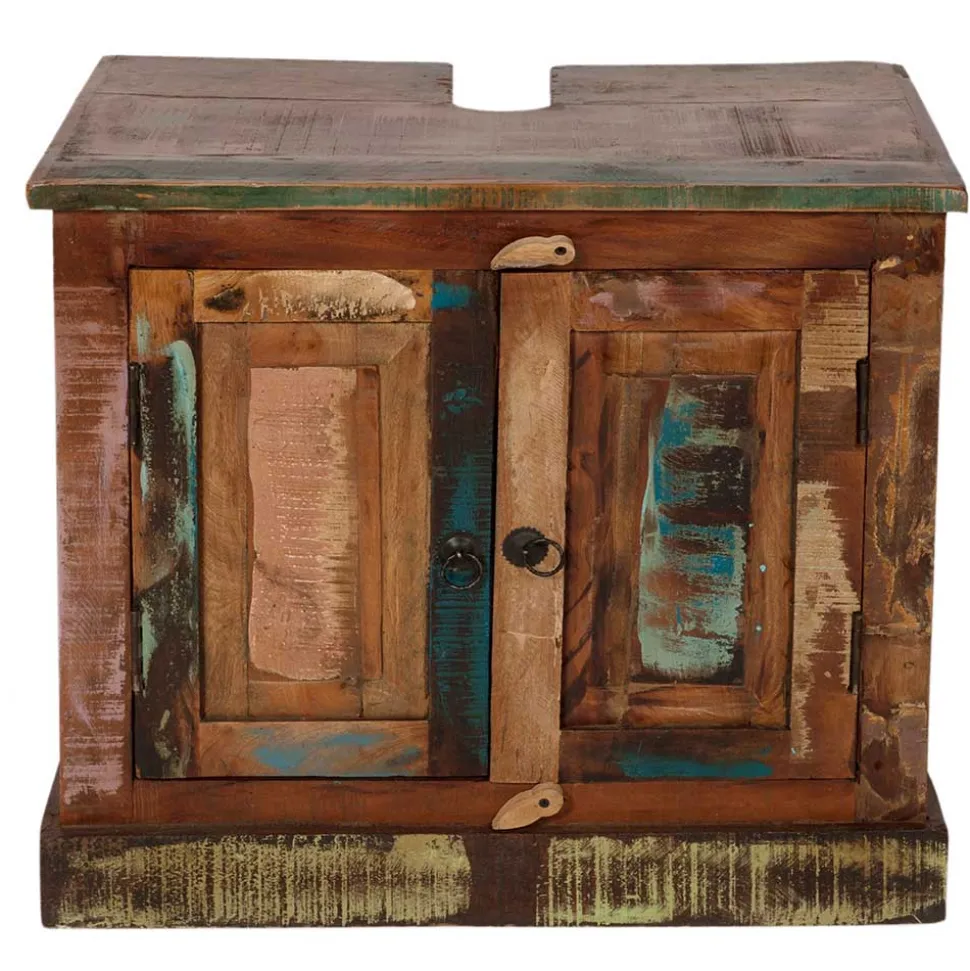 Shabby Badmöbel aus Recyclingholz - Jamaica (fünfteilig)