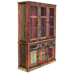 Shabby Chic Buffetschrank in Braun Bunt - Jamaica