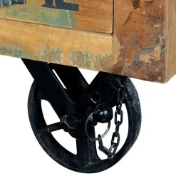 Shabby Chic Couchtisch mit Industry Flair - Vatrima