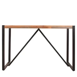 Shabby Chic Esstisch aus buntem Altholz - Vosbadus