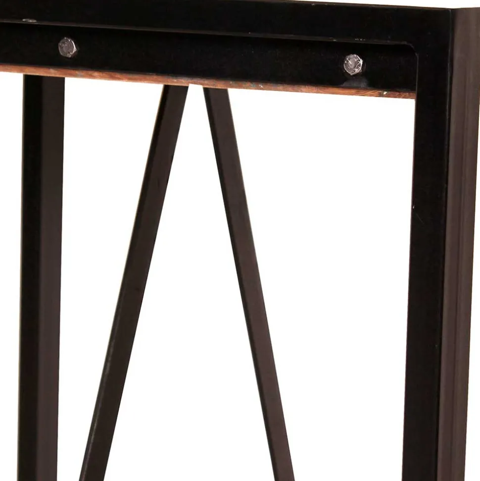 Shabby Chic Esstisch aus buntem Altholz - Vosbadus