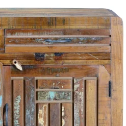 Shabby Chic Kombi-Kommode aus Recyclingholz - Tunar