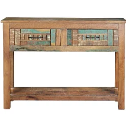 Shabby Chic Konsolentisch aus Recyclingholz - Tunar