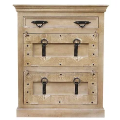 Shabby Chic Schuhkommode in Grey Wash - Abid