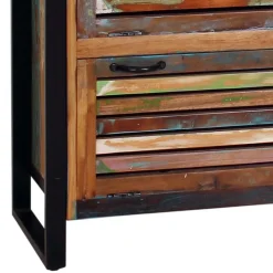 Shabby Chic Schuhschrank aus Recyclingholz - Vosbadus