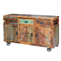 Shabby Chic Sideboard aus Recyclingholz - Vatrima