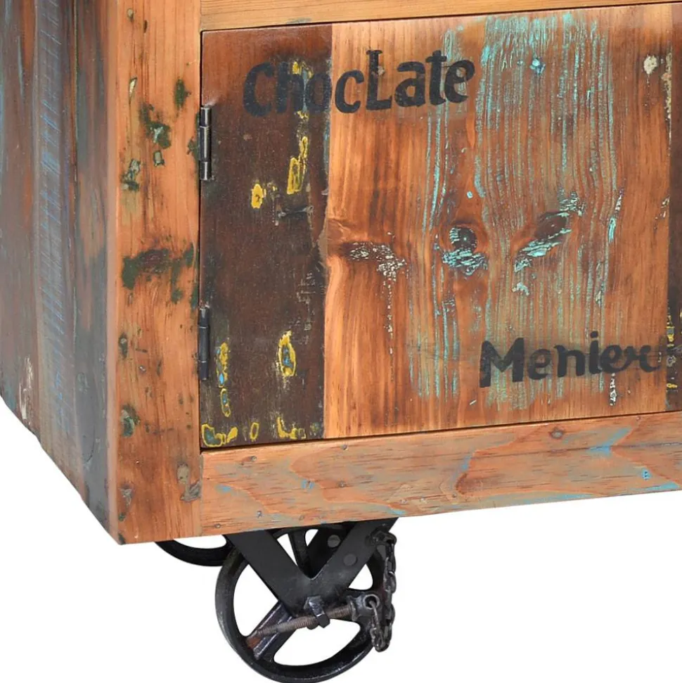 Shabby Chic TV Lowboard aus Recyclingholz - Vatrima