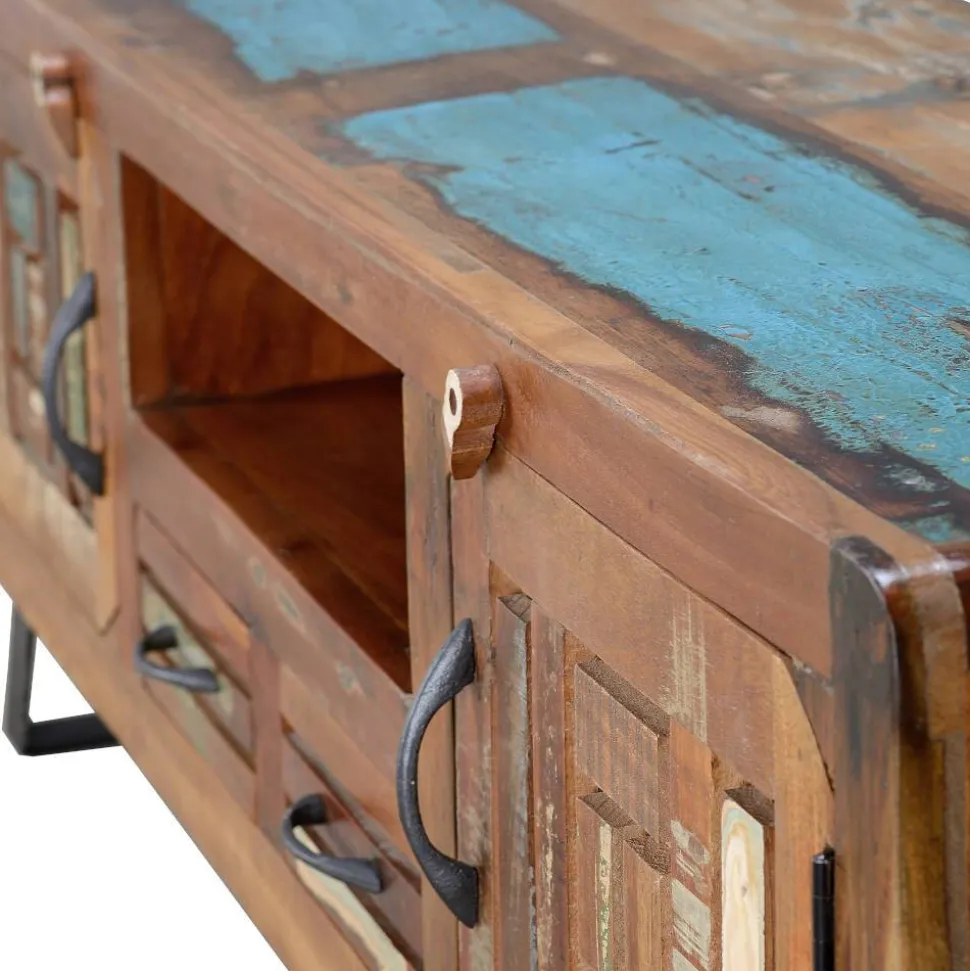 Shabby Chic TV Lowboard aus Recyclingholz - Tunar