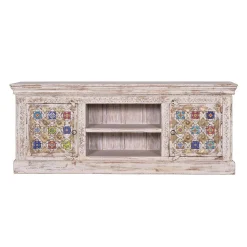 Shabby Chic TV Lowboard in Antikweiß - Mirell