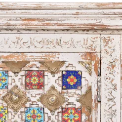 Shabby Chic TV Lowboard in Antikweiß - Mirell