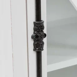 Shabby Chic Vitrine Cultures in Weiß