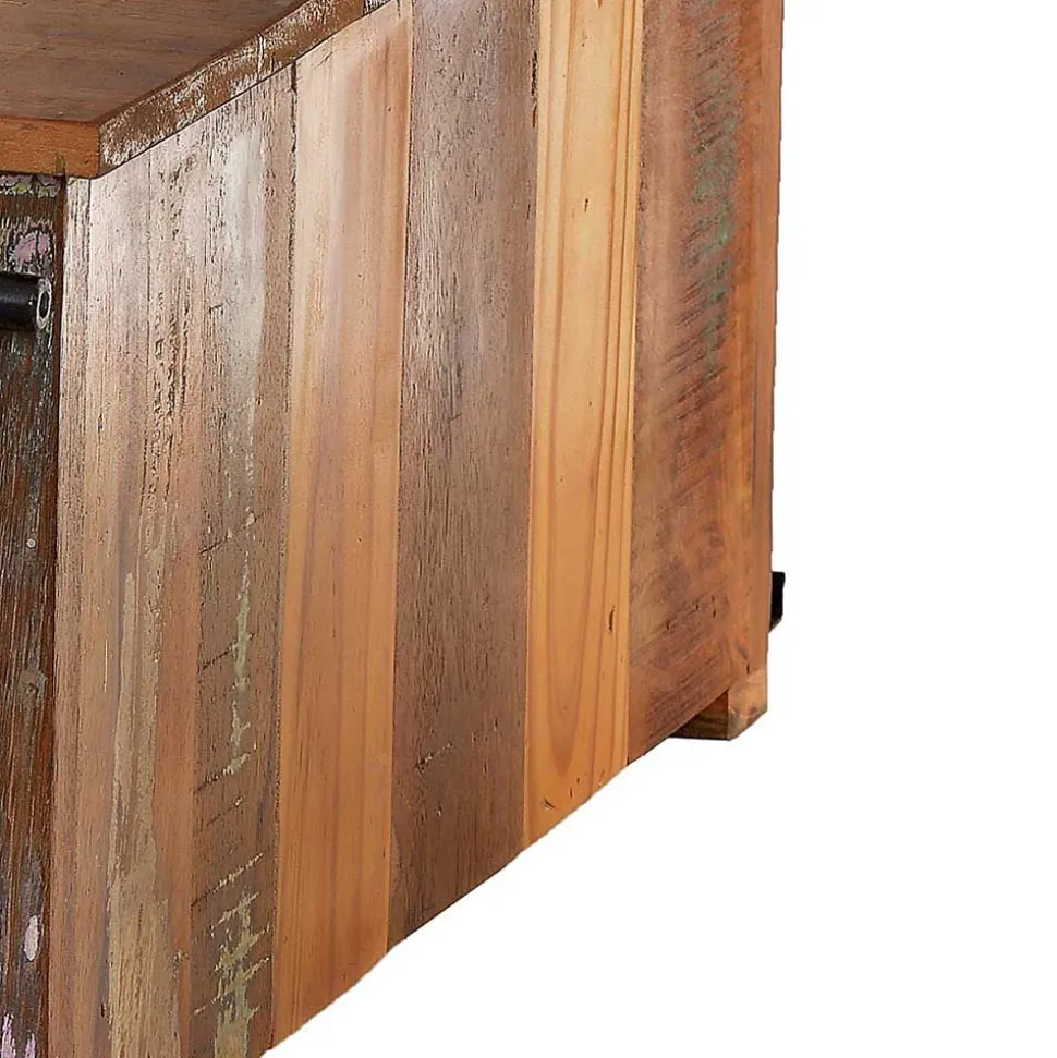 Shabby Couchtisch Vayamos mit Stauraum Schiebetüren