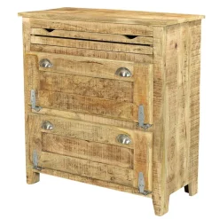 Shabby Design Schuhschrank mit 2 Klappen - Suennas